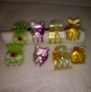 Hair jaw clips in a variety of colors 8pk